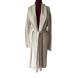 Banjo & Matilda Cashmere Cashmere Maxi Cardigan size XS Cream Belted Coat